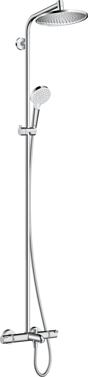 Hansgrohe Crometta ensemble de douche mural avec thermostat chrome 27320000