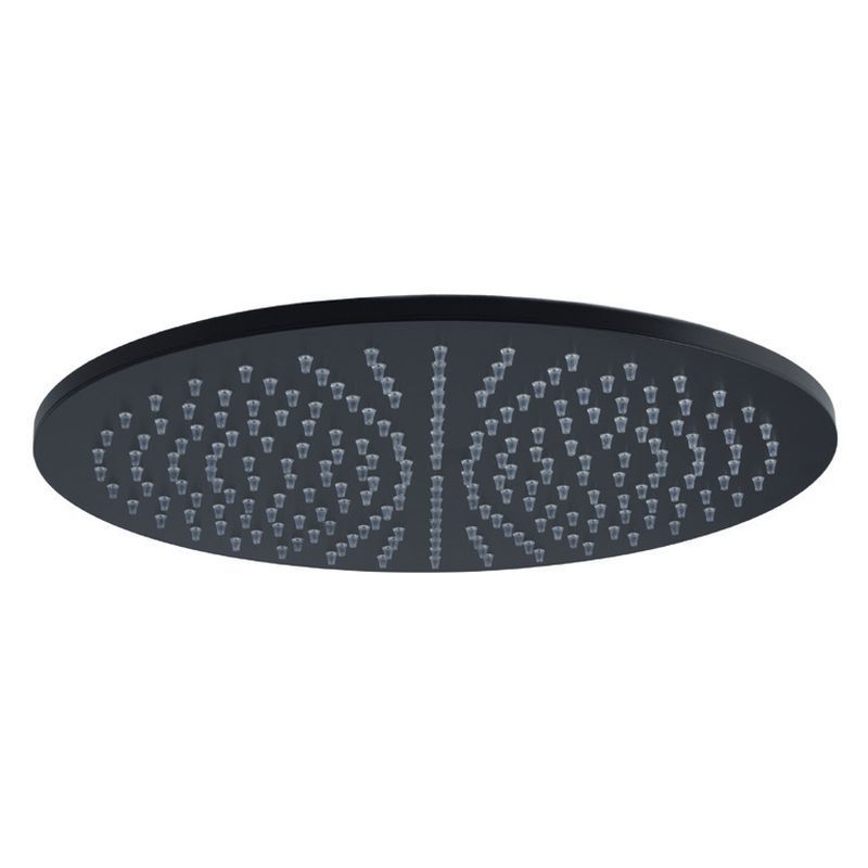 Paffoni Stick douche à effet de pluie 22.5x22.5 cm circulaitre noir ZSOF074NO