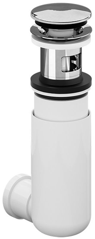 Villeroy & Boch Easy Access siphon de lavabo en bouteille chrome-blanc 92198800