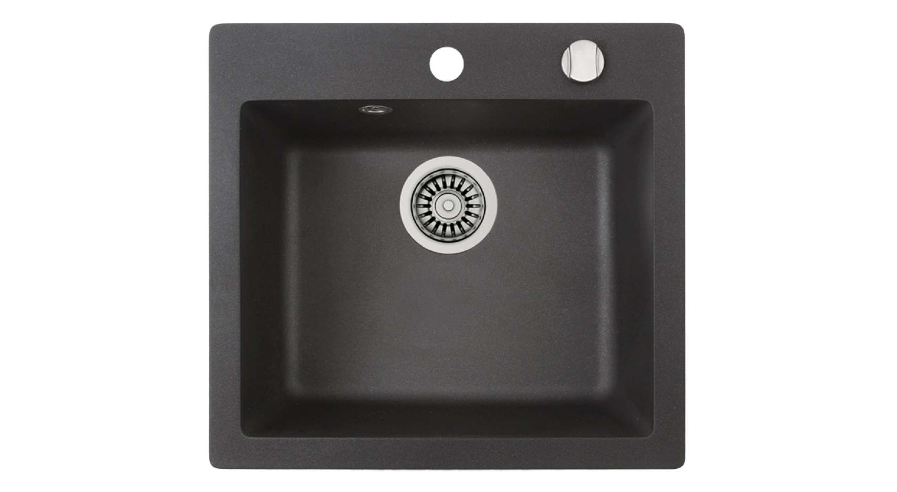 Teka Clivo évier en granit 49x45.5 cm gris/graphite/onyx 40148010