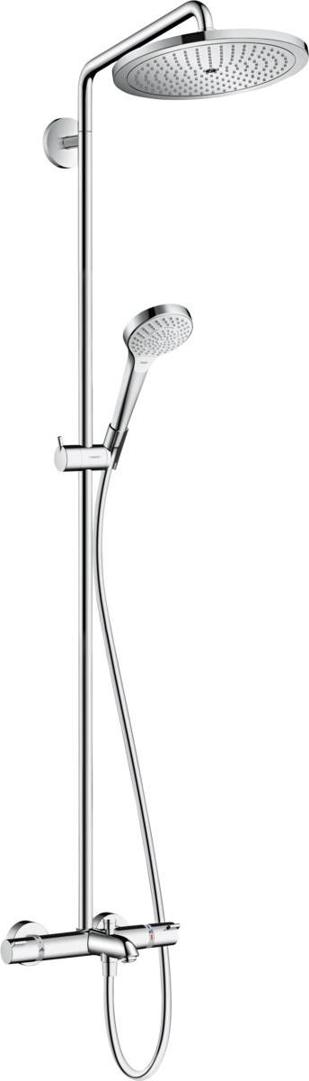 Hansgrohe Croma ensemble de douche mural avec thermostat chrome 26792000