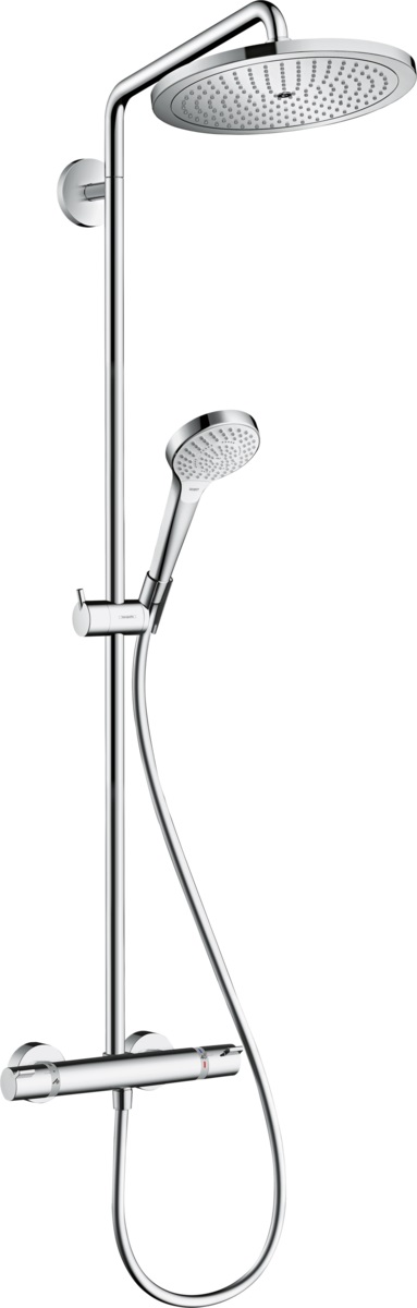 Hansgrohe Croma ensemble de douche mural avec thermostat chrome 26794000