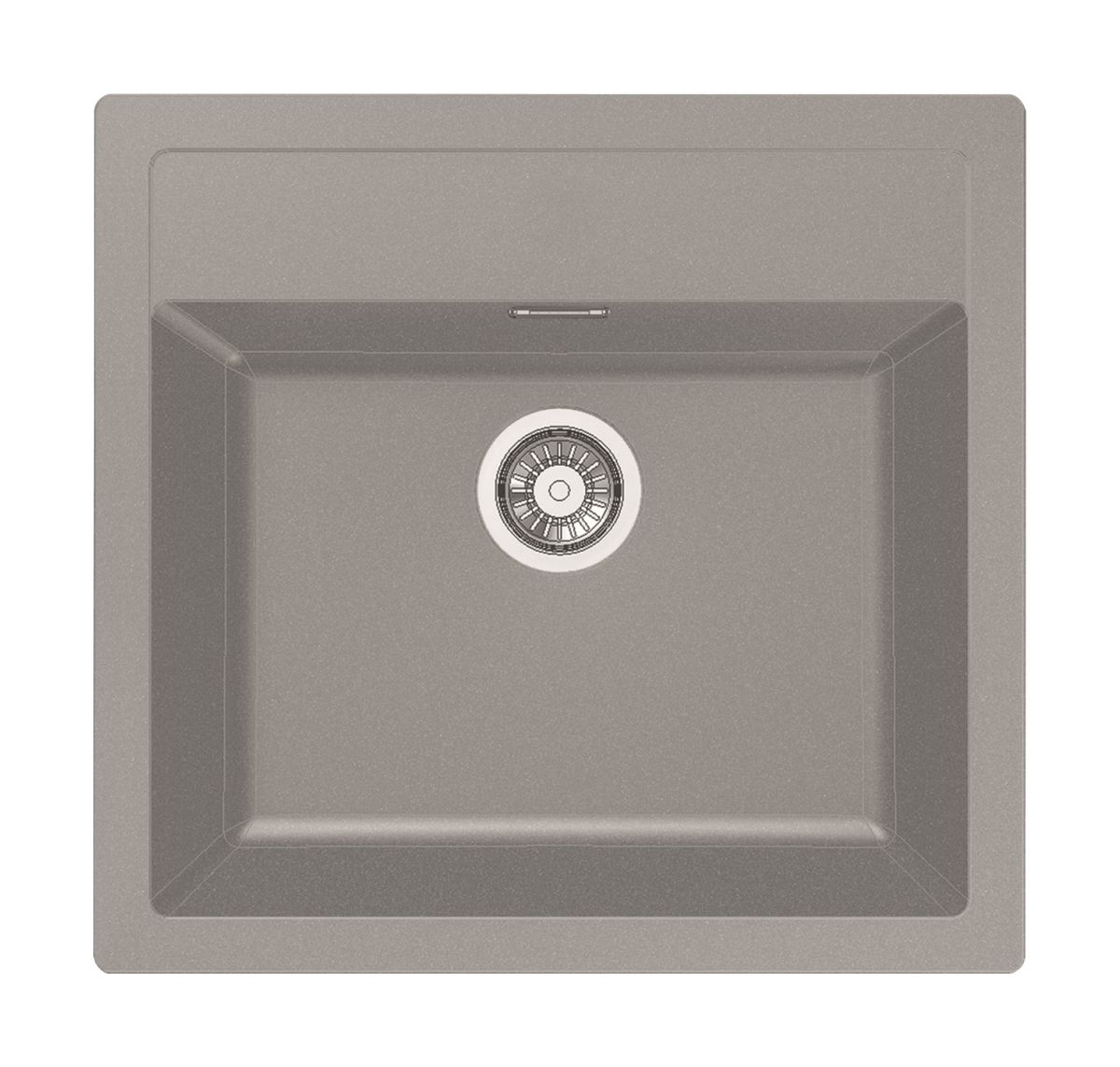 Franke Sirius évier tectonite 56x53 cm gris/graphite/onyx 114.0476.406