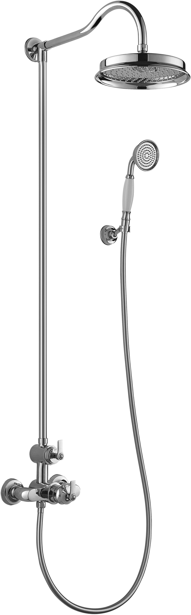 Omnires Armance ensemble de douche mural avec thermostat chrome AM5244/6CR