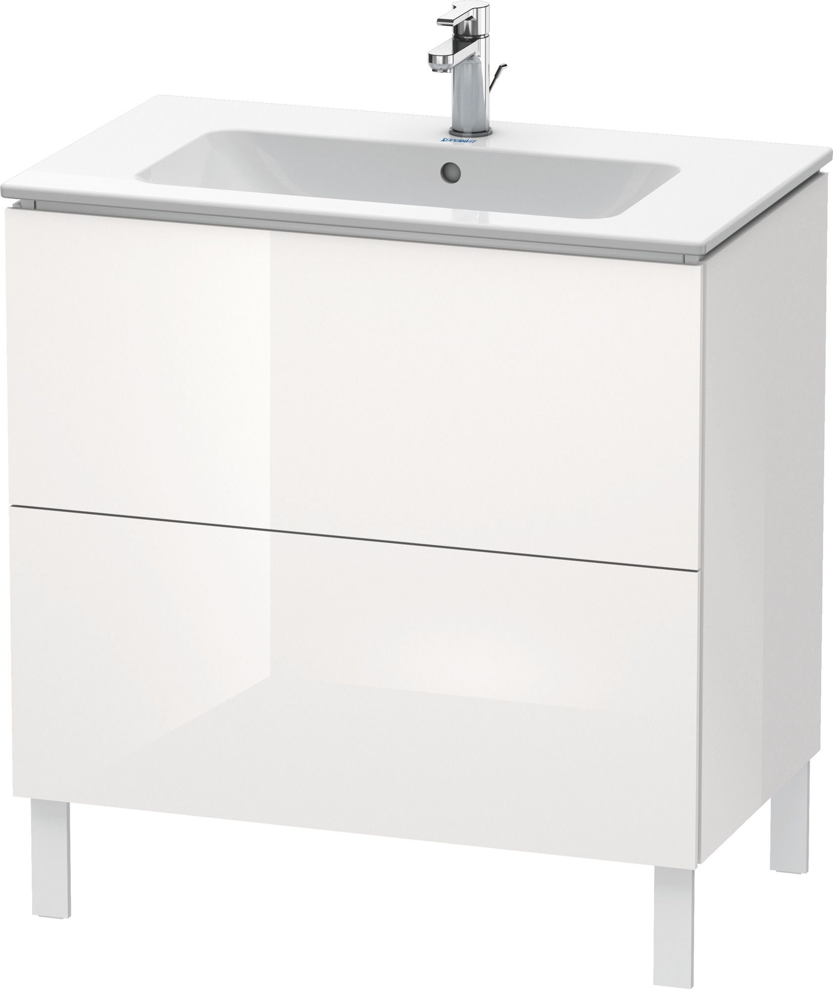 Duravit L-Cube armoire 82x48.1x70.4 cm sous-lavabo sur pied blanc LC662602222