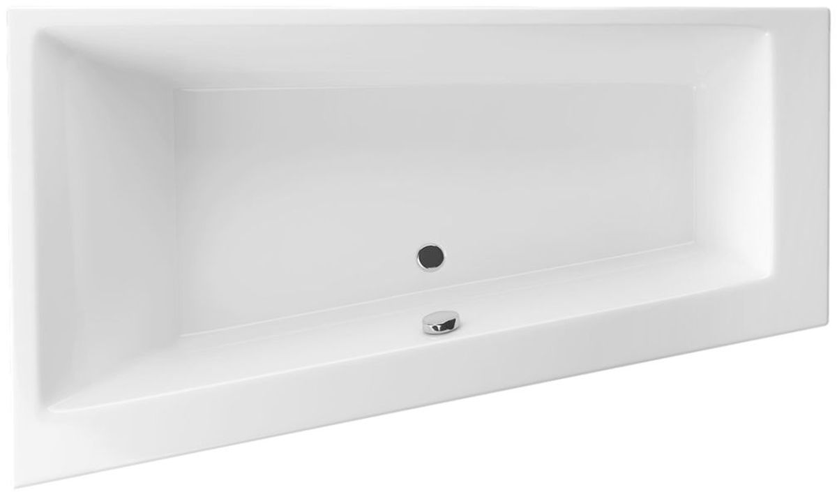 Excellent Sfera baignoire d’angle 170x100.5 cm côté gauche blanc WAEX.SFL17WHS