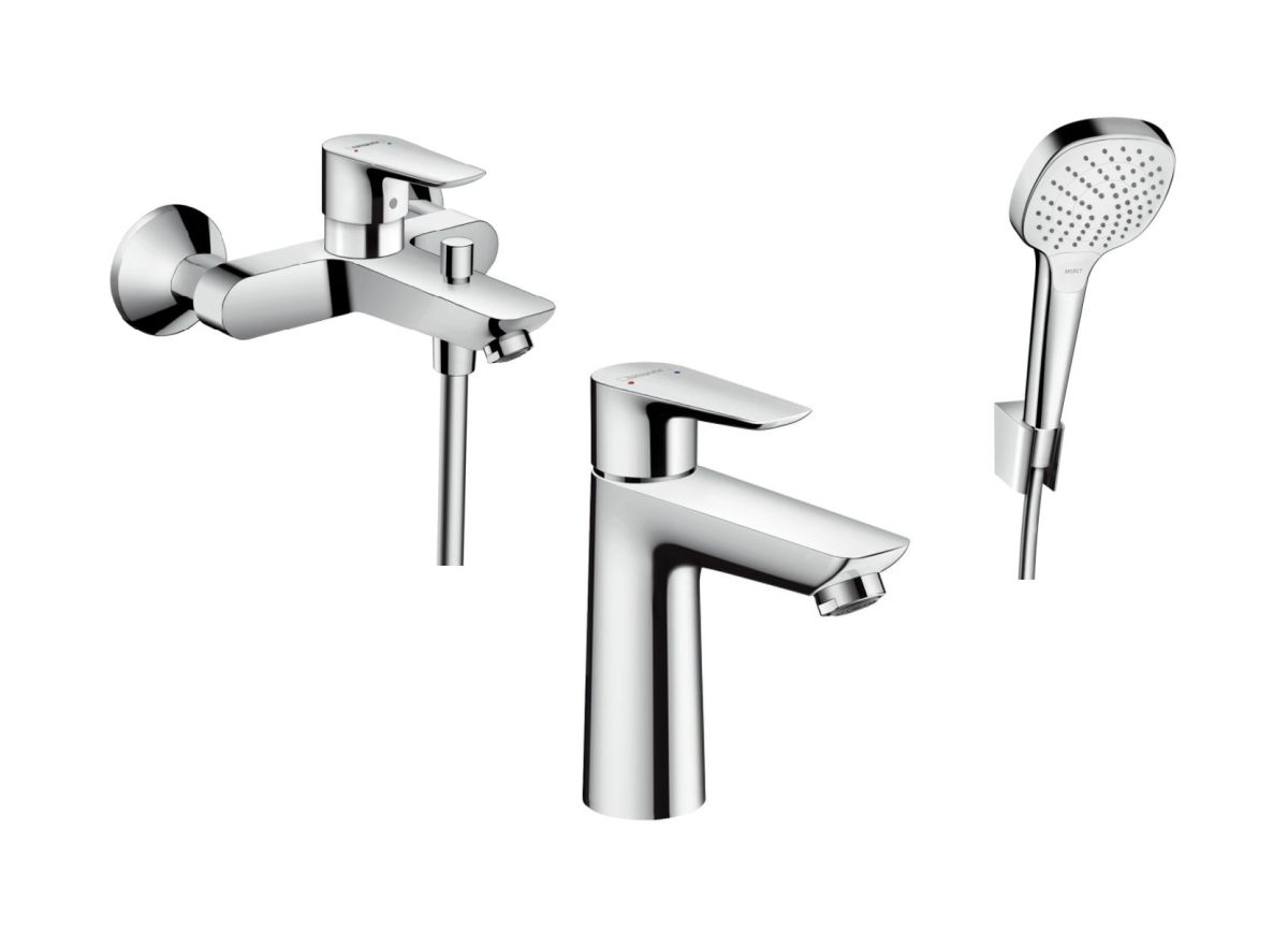 Set mitigeur bain-douche Hansgrohe Talis E 71740000, mitigeur de lavabo Hansgrohe Talis E 71710000, 26425400