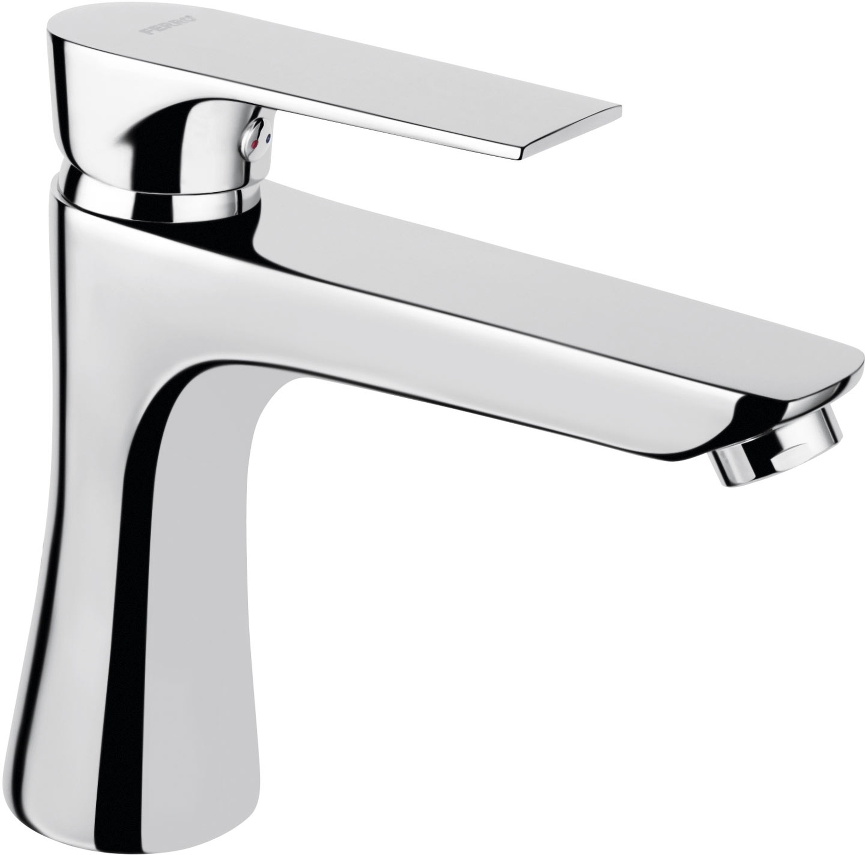 Ferro Algeo Square mitigeur de lavabo sur pied chrome BAQ2