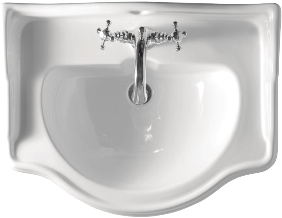 Kerasan Retro lavabo 69x52 cm classique-de meuble noir 104604