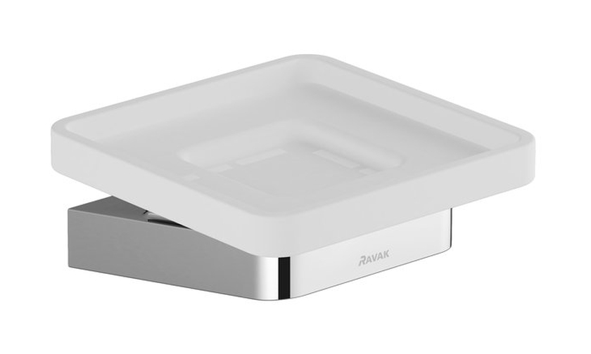 Ravak 10° porte-savon mural chrome-blanc X07P354