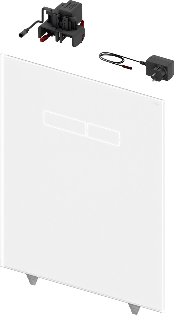 Tece Lux bouton de chasse d'eau pour WC blanc 9650002