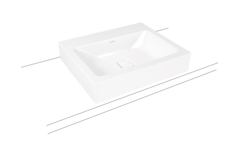 Kaldewei Cono lavabo 60x50 cm rectangulaire à poser blanc 902106013001