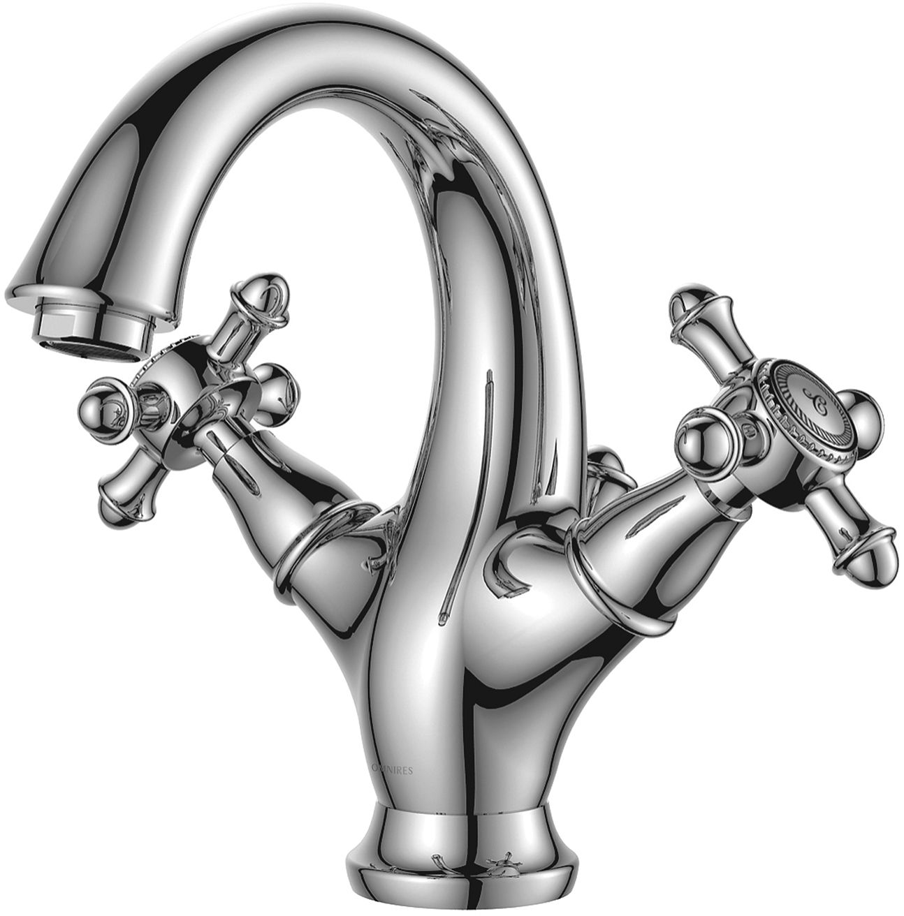 Omnires Retro mitigeur de lavabo sur pied chrome RE7210CR