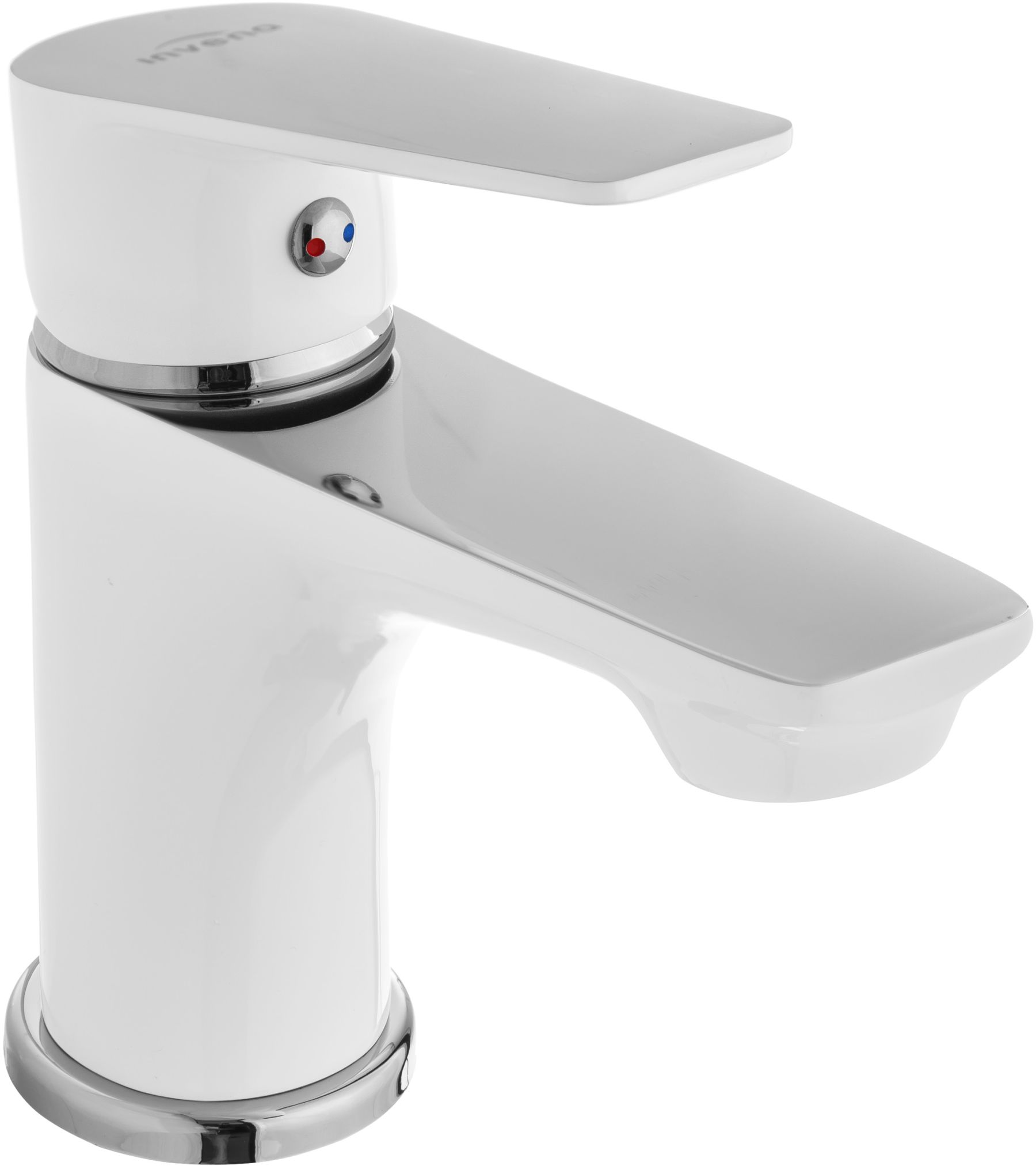 Invena Dokos mitigeur de lavabo sur pied blanc BU-19-002