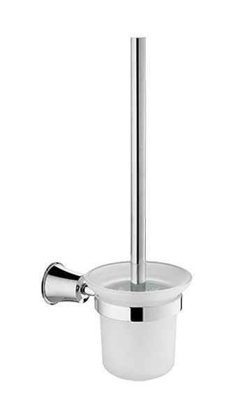 Omnires Art LIne brosse wc à visser chrome-verre AL53620CR