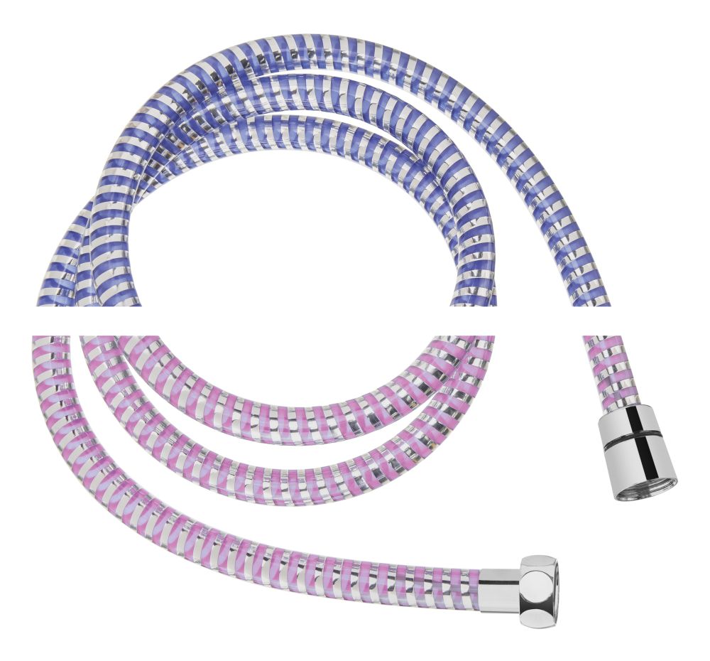 Invena Colour tuyau de douche 150 cm chrome AW-31-005
