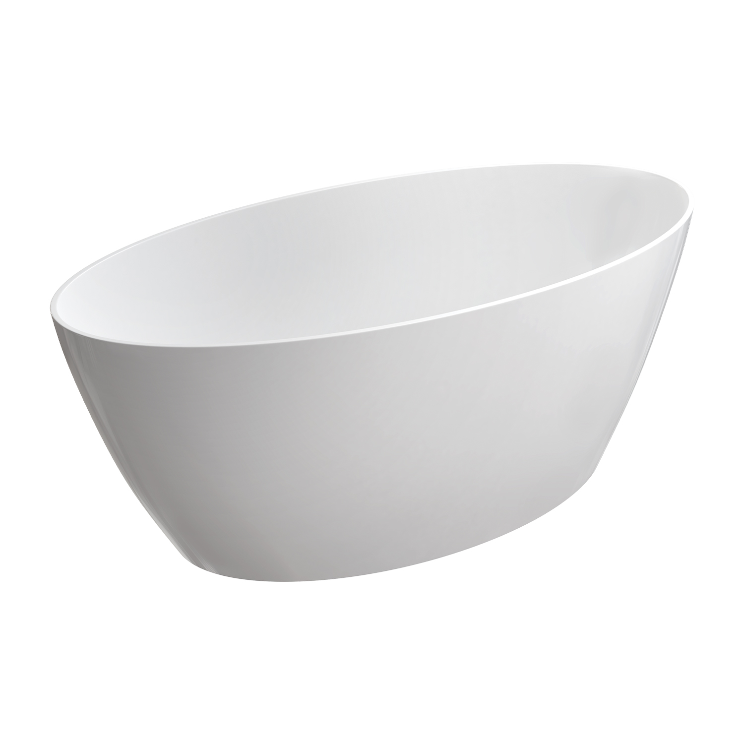 Omnires M+ baignoire autoportante 161x81 cm ovale blanc SIENAWWBP