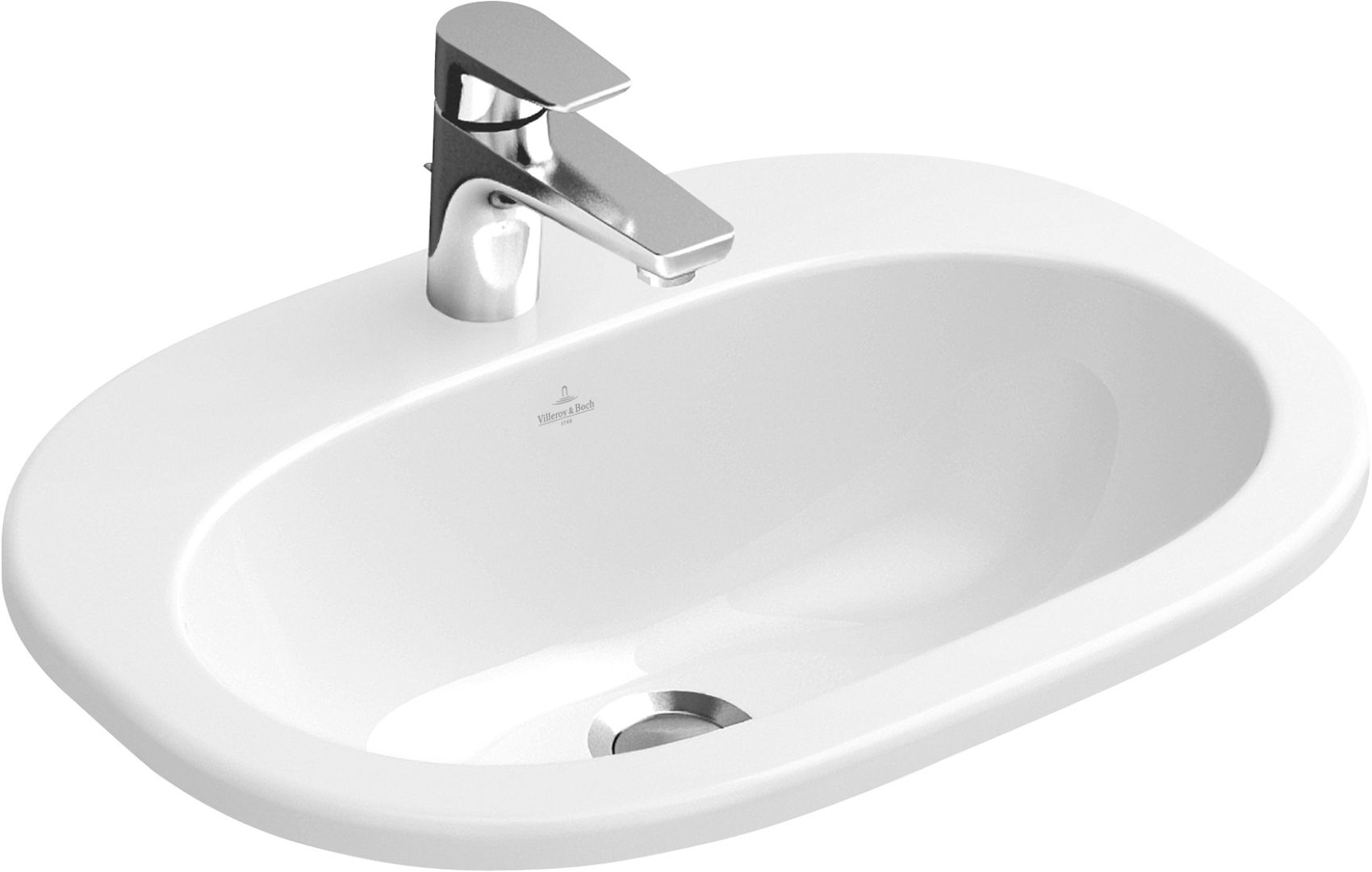 Villeroy & Boch O.Novo lavabo 56x40.5 cm ovale encastrée blanc 416157R1