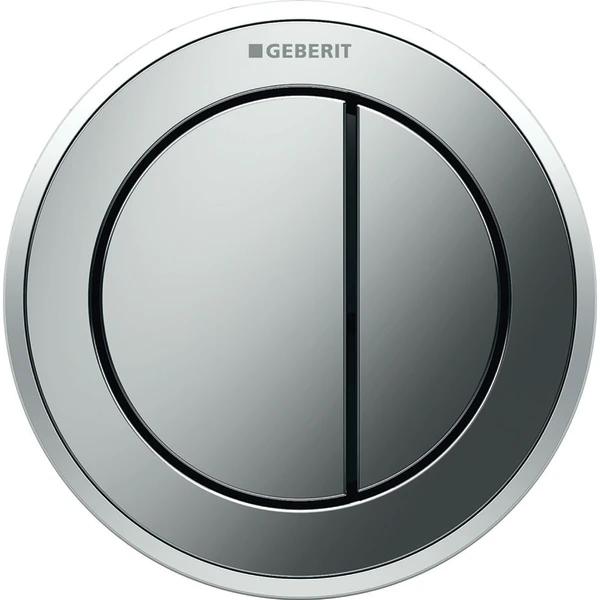 Geberit Typ 10 bouton de chasse d'eau pour WC chrome mat-acier 116.057.KH.1
