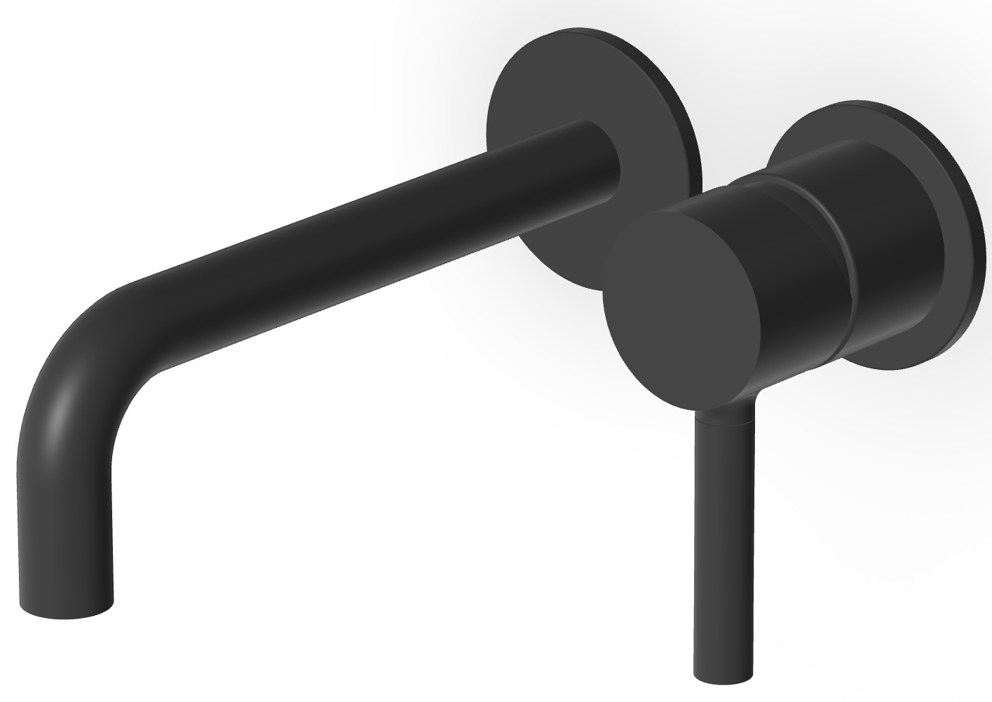 Zucchetti Pan mitigeur de lavabo encastrée noir ZP6030.N6