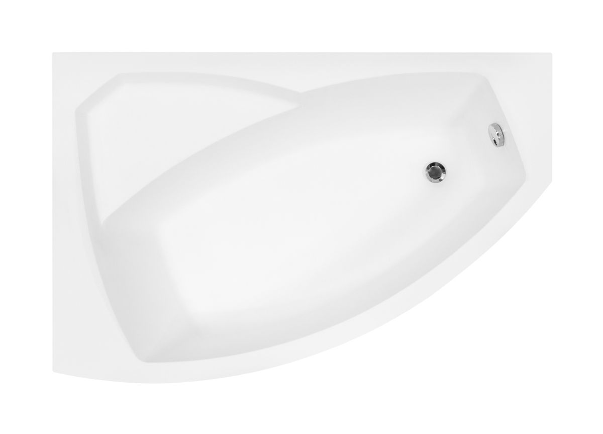 Besco Rima baignoire d’angle 160x100 cm côté gauche blanc #WAR-160-NL