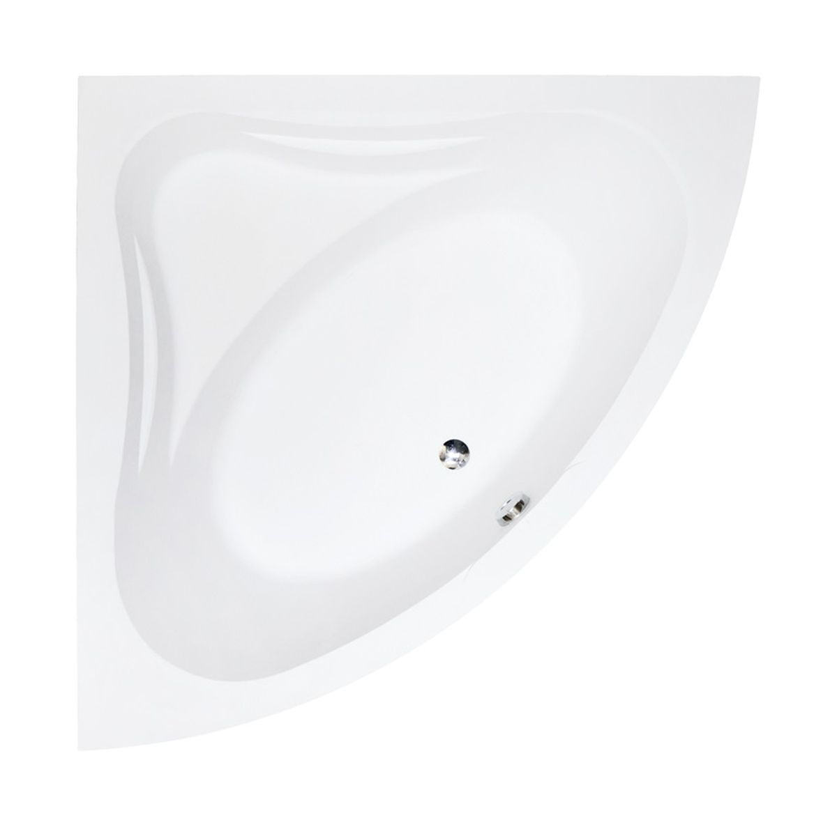 Besco Mia baignoire d’angle 130x130 cm côté gauche blanc #WAM-130-NS