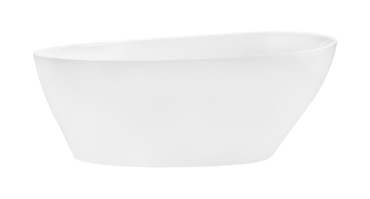 Besco Goya baignoire autoportante 160x70.6 cm ovale blanc #WMD-160-G