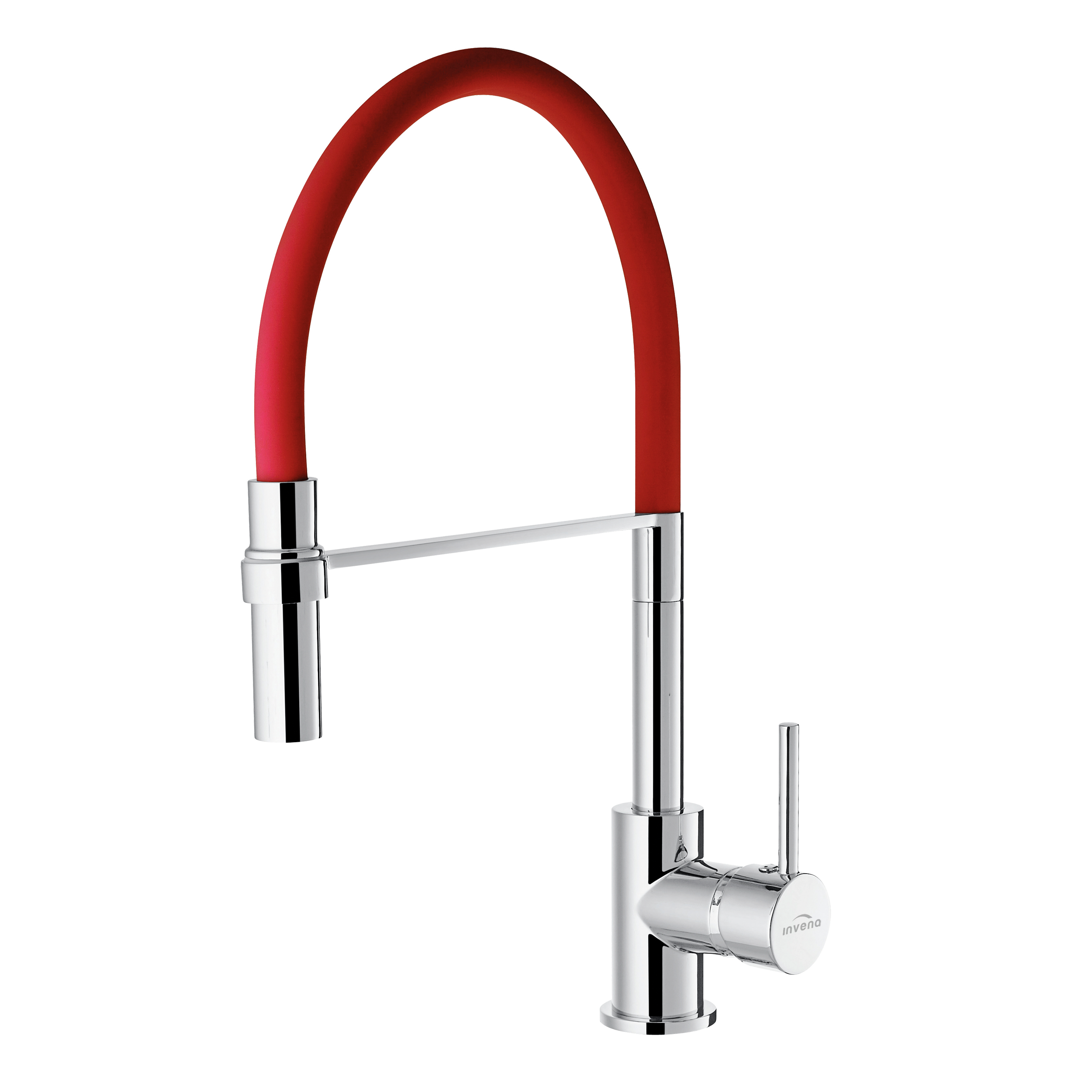 Invena Kameleon mitigeur de cuisine sur pied rouge BZ-29-L07