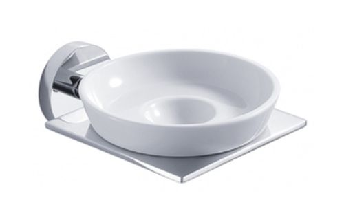 Blue Water Hugo porte-savon mural chrome-blanc HUG-004