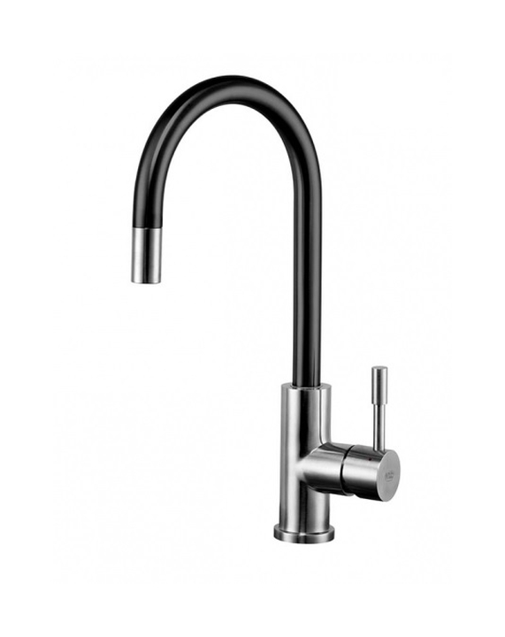 Blue Water Lima mitigeur de cuisine sur pied acier inoxydable-noir 5901730613193