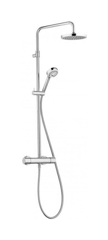 Kludi Dual Shower System ensemble de douche mural avec thermostat chrome 6809205-00