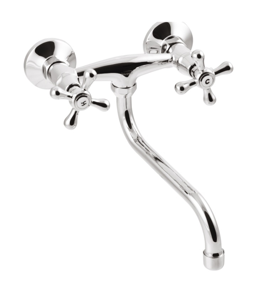 Invena Roma mitigeur de lavabo murale chrome BC-21-00S