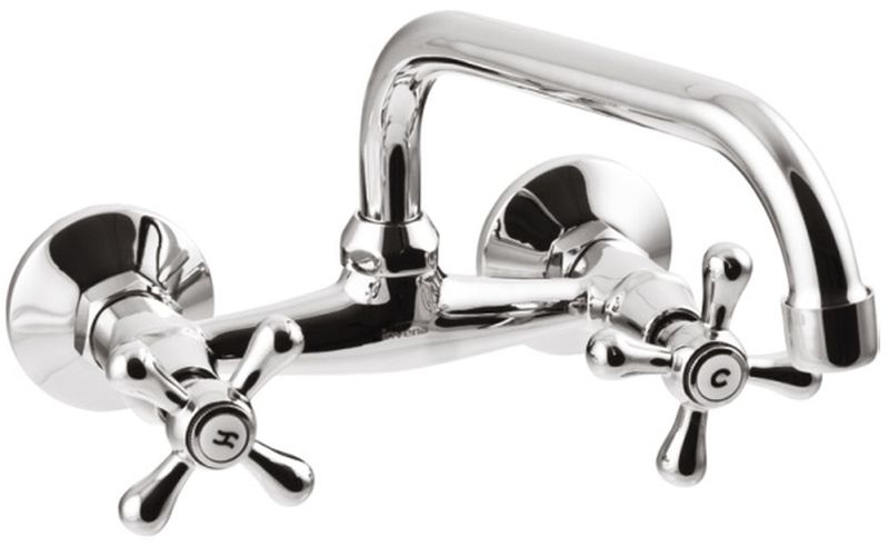 Invena Roma mitigeur de lavabo murale chrome BC-24-00S