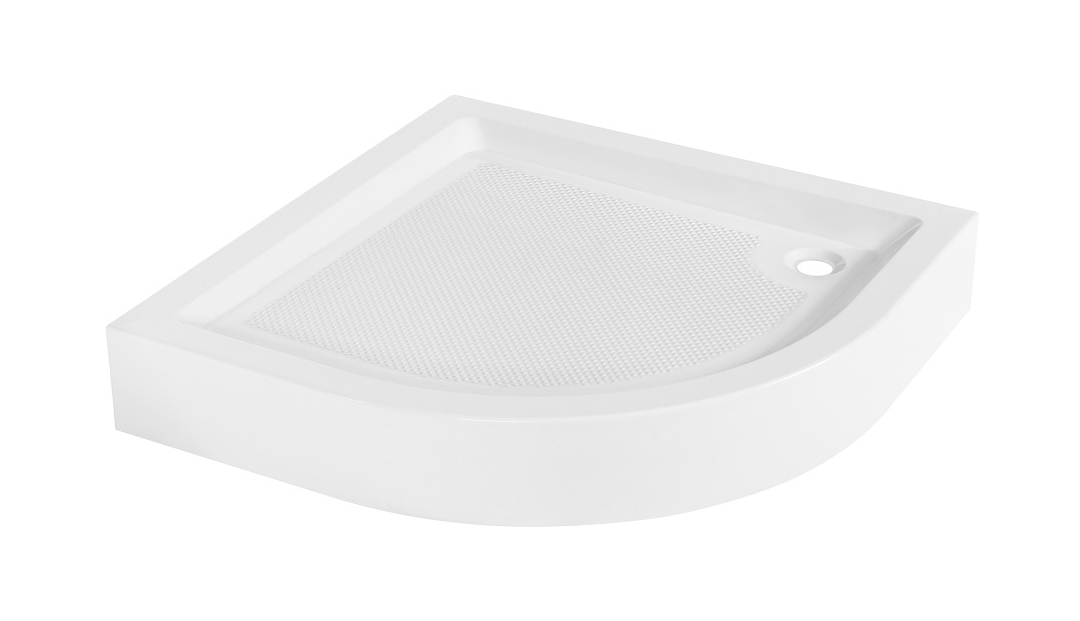 Invena receveur de douche semi-circulaire 90x90 cm blanc AK-80-093