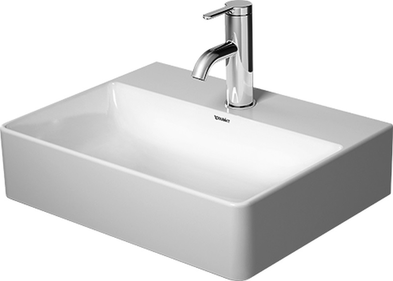 Duravit DuraSquare lavabo 45x35 cm rectangulaire classique-de meuble blanc brillant 0732450071