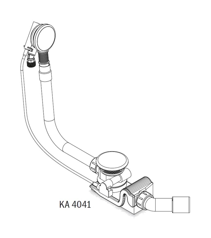 Kaldewei siphon de baignoire blanc 687772100001