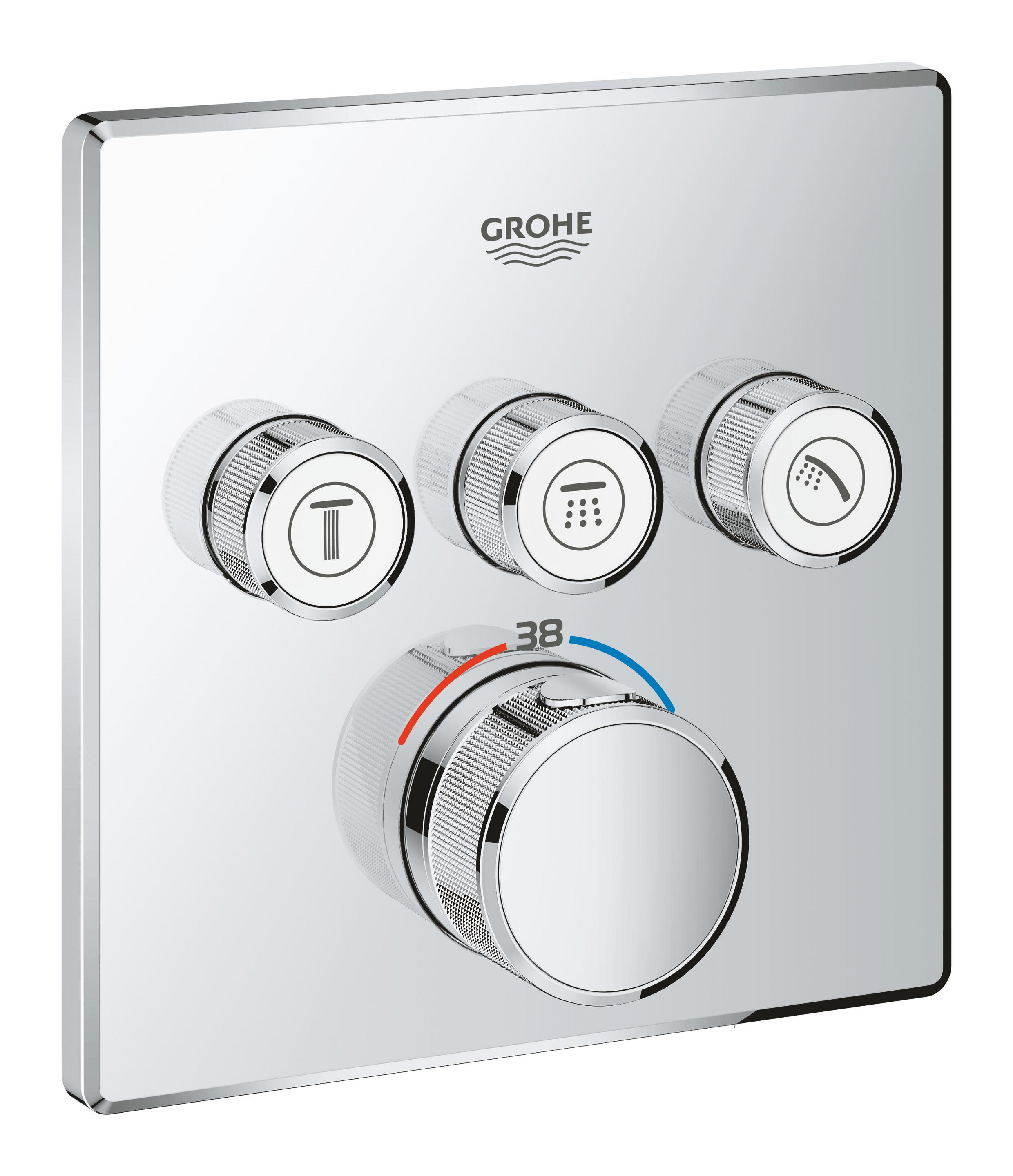 Grohe Grohtherm SmartControl mitigeur bain-douche encastrée oui StarLight Chrome 29126000