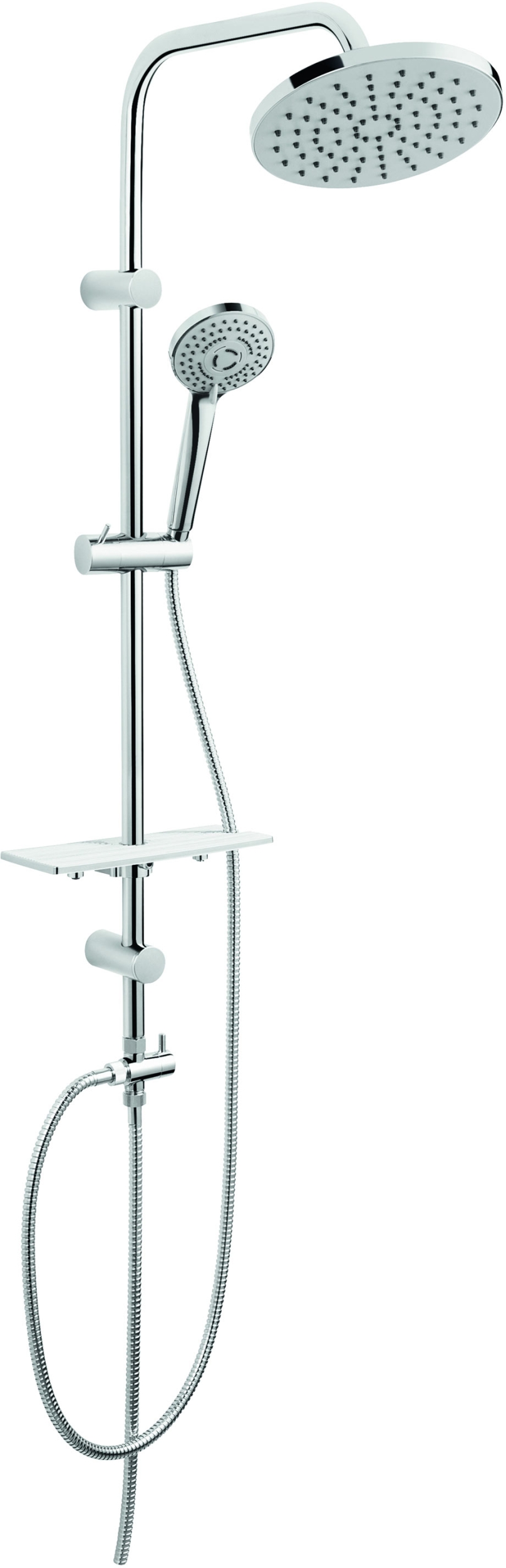 Ferro Rondo Lux ensemble de douche mural oui chrome NP23