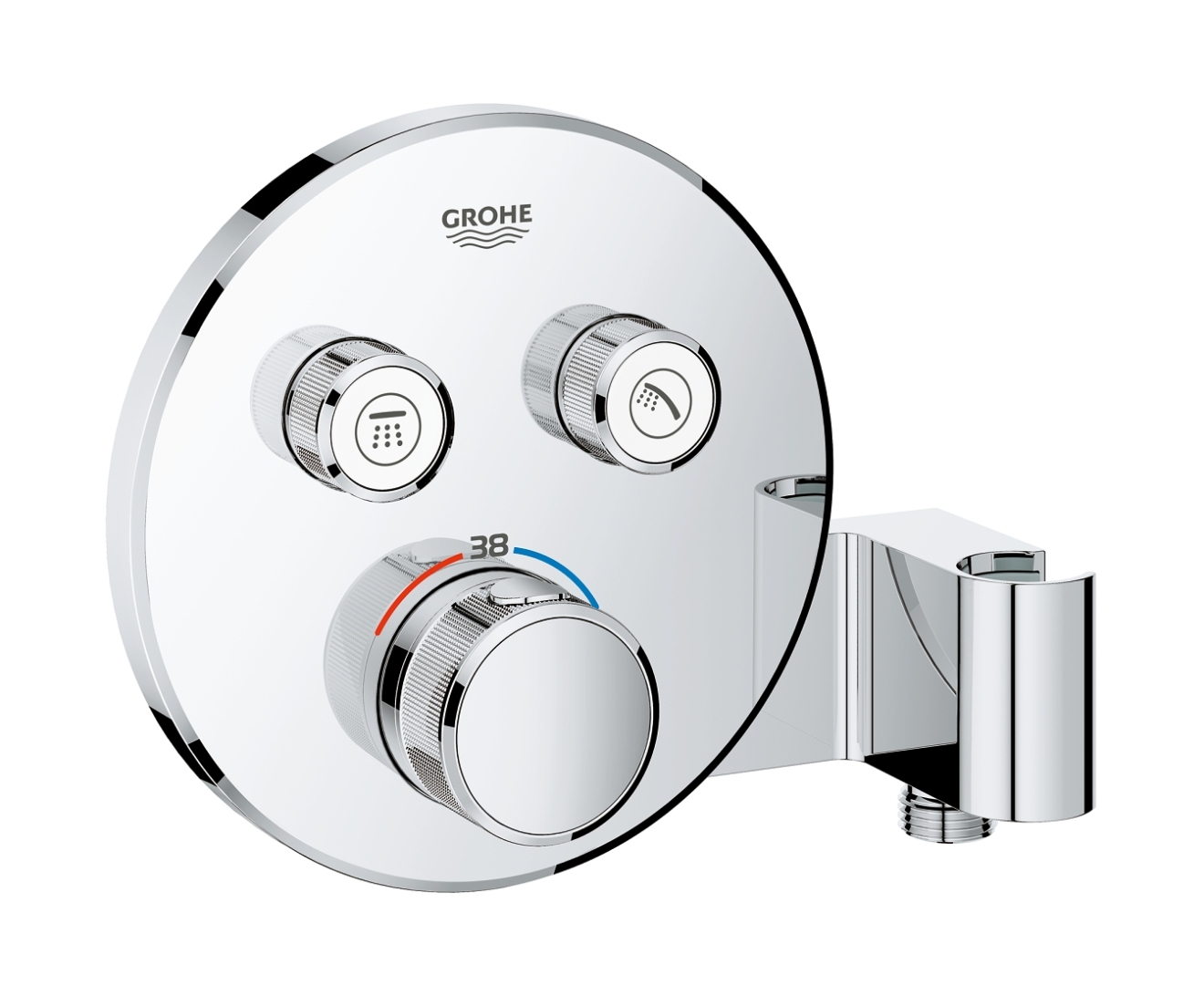 Grohe Grohtherm SmartControl mitigeur bain-douche encastrée avec thermostat StarLight Chrome 29120000