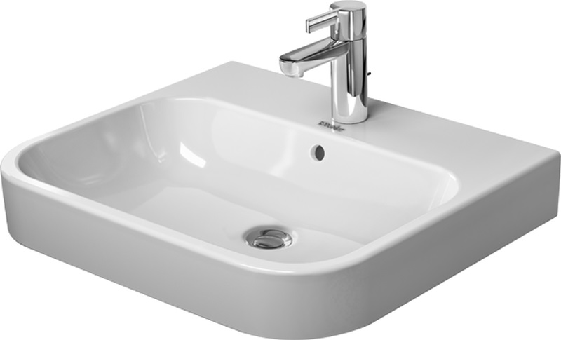 Duravit Happy D.2 lavabo 60x50.5 cm rectangulaire classique-de meuble blanc 2318600027