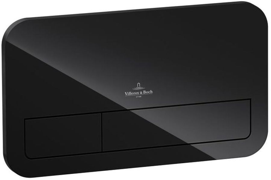 Villeroy & Boch ViConnect bouton de chasse d'eau pour WC noir 922400RB