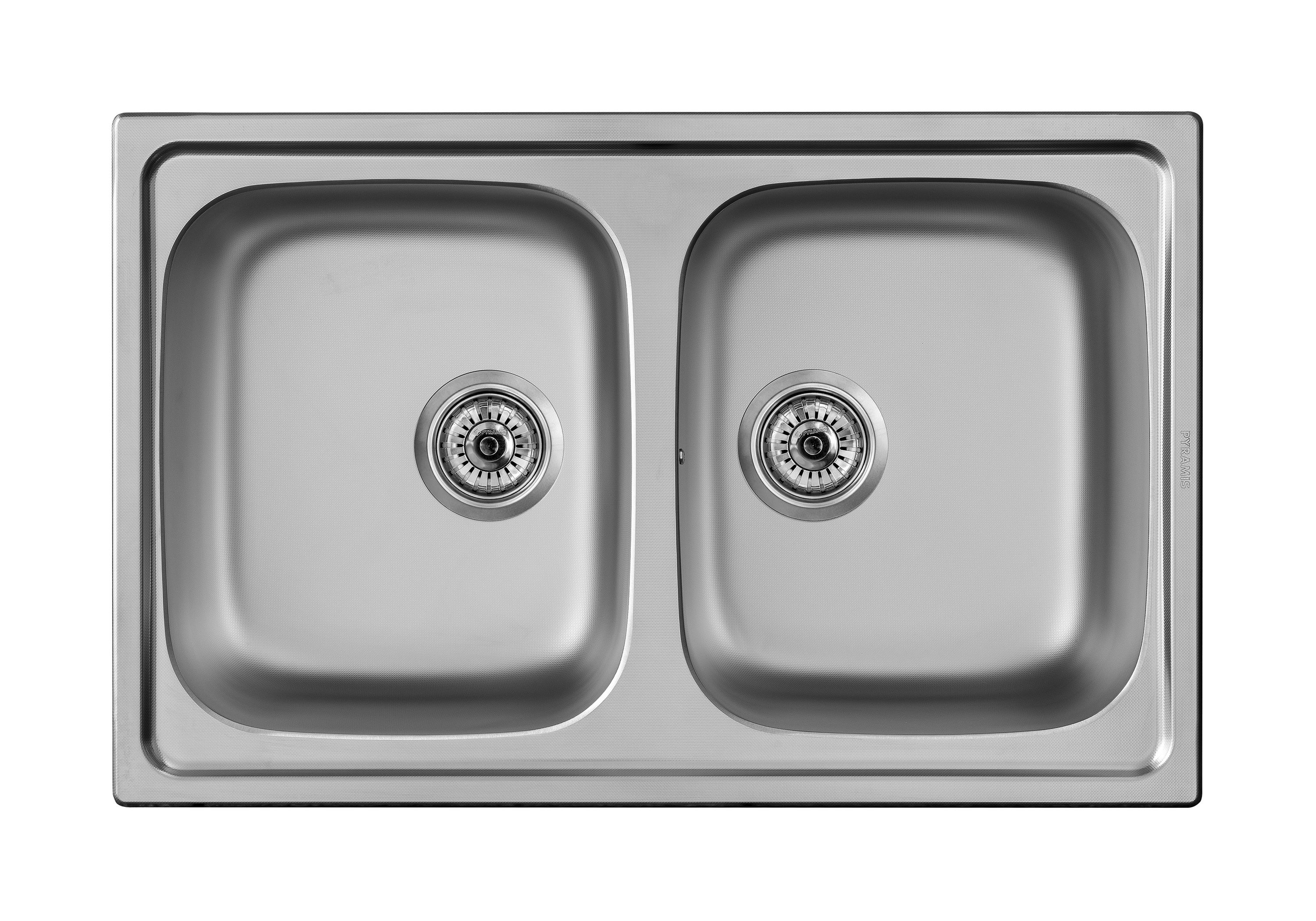 Pyramis Athena évier en acier inoxydable 79x50 cm 107165201