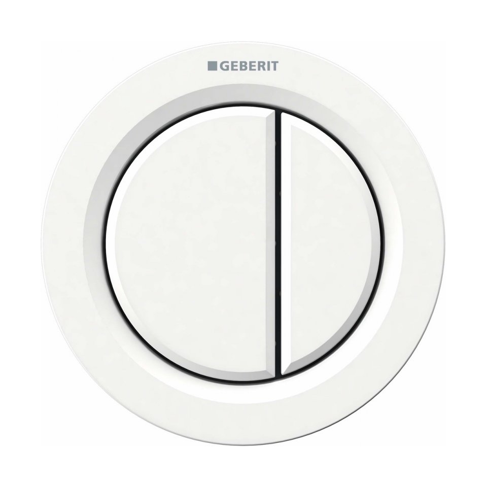Geberit Typ 01 bouton de chasse d'eau pour WC blanc 116.050.11.1