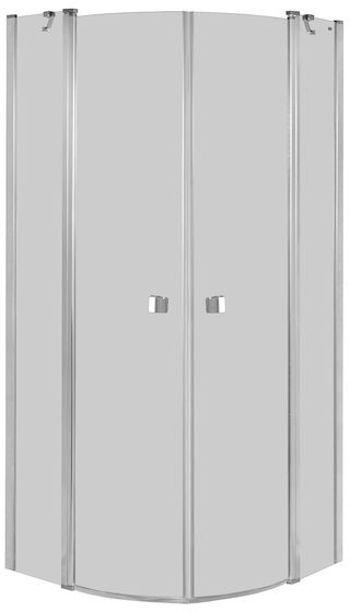 Roca Capital cabine de douche 80x80 cm semi-circulaire chrome brillant/verre transparent AM4308012M