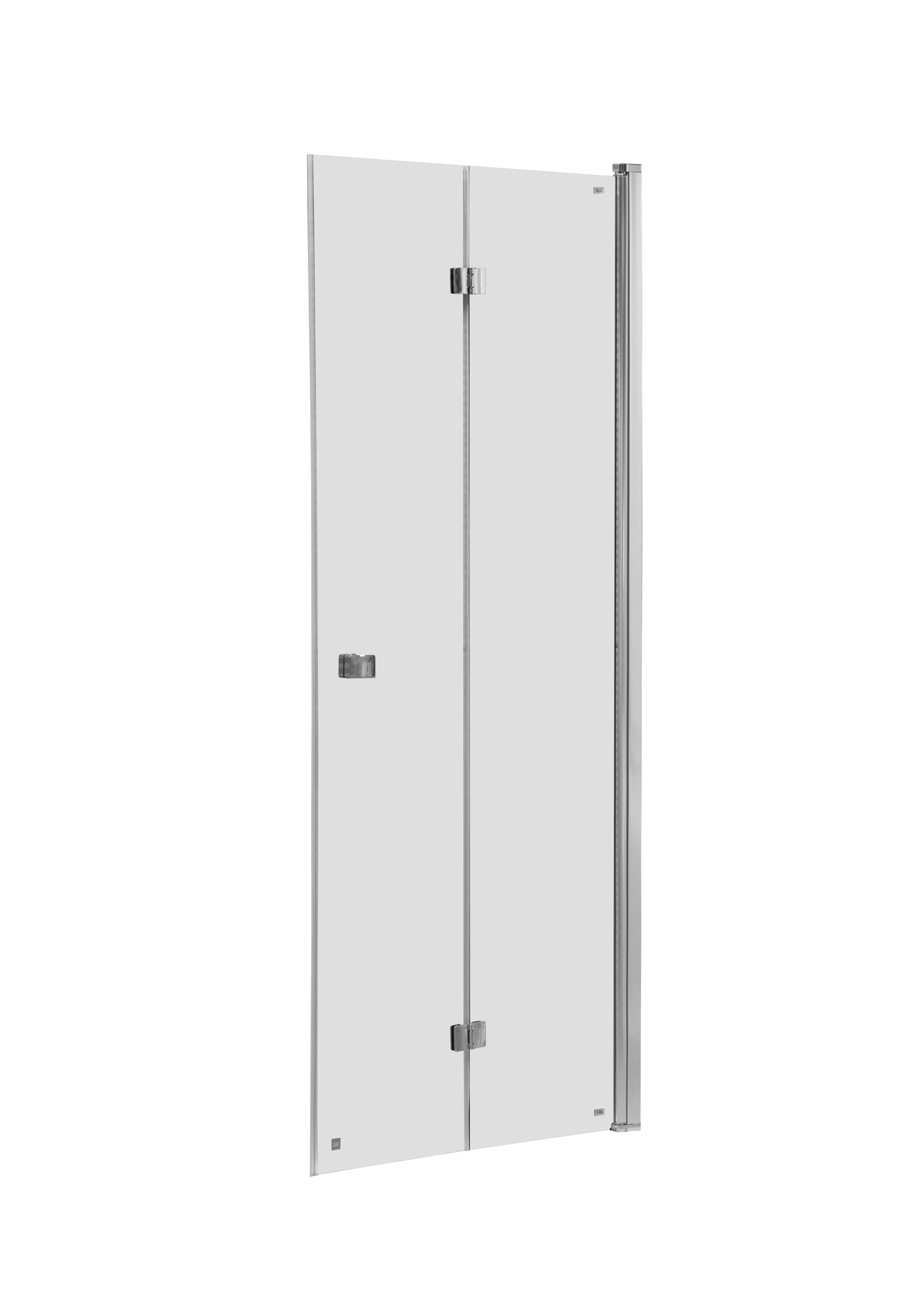 Roca Capital porte de douche 80 cm pliable chrome brillant/verre transparent AM4508012M