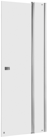 Roca Capital porte de douche 80 cm à ouverture basculante chrome brillant/verre transparent AM4608012M
