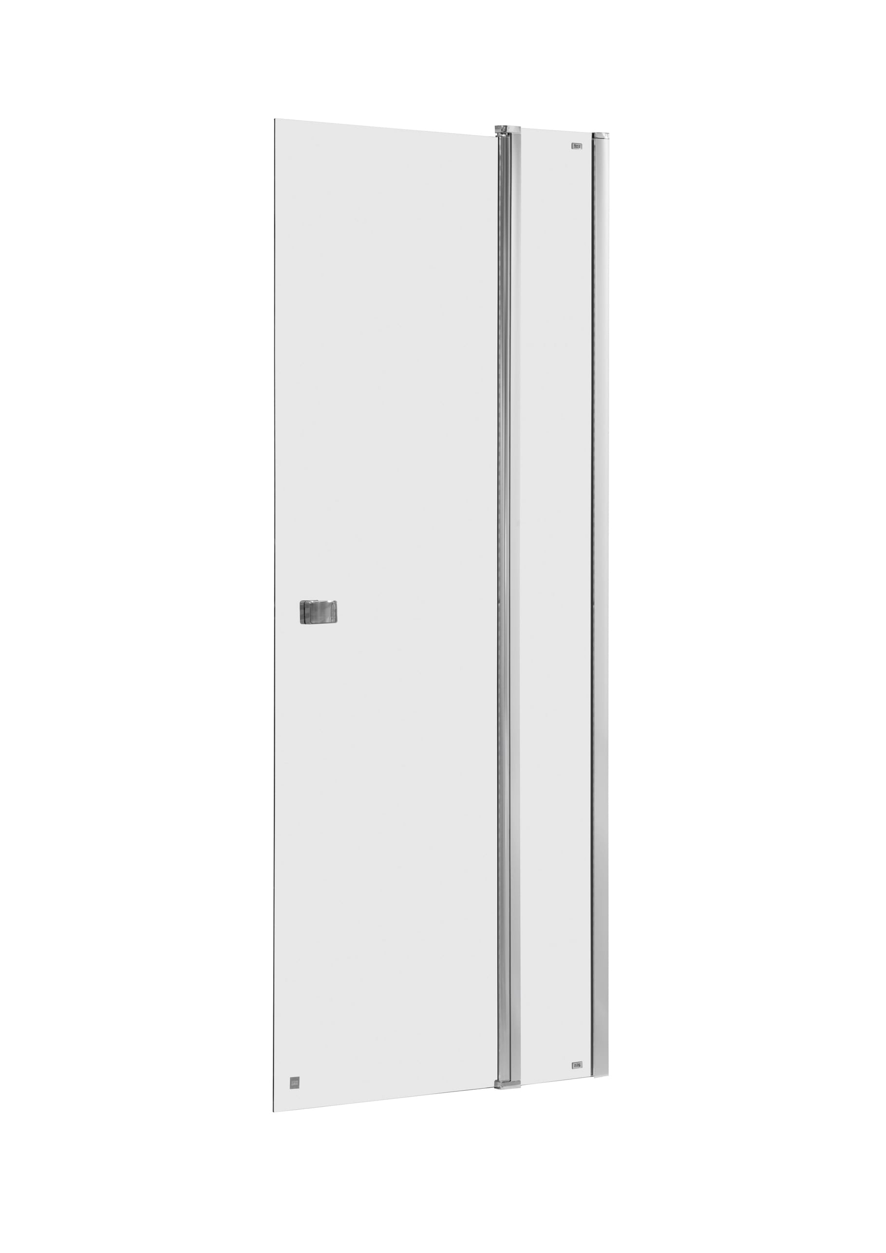 Roca Capital porte de douche 90 cm à ouverture basculante chrome brillant/verre transparent AM4609012M