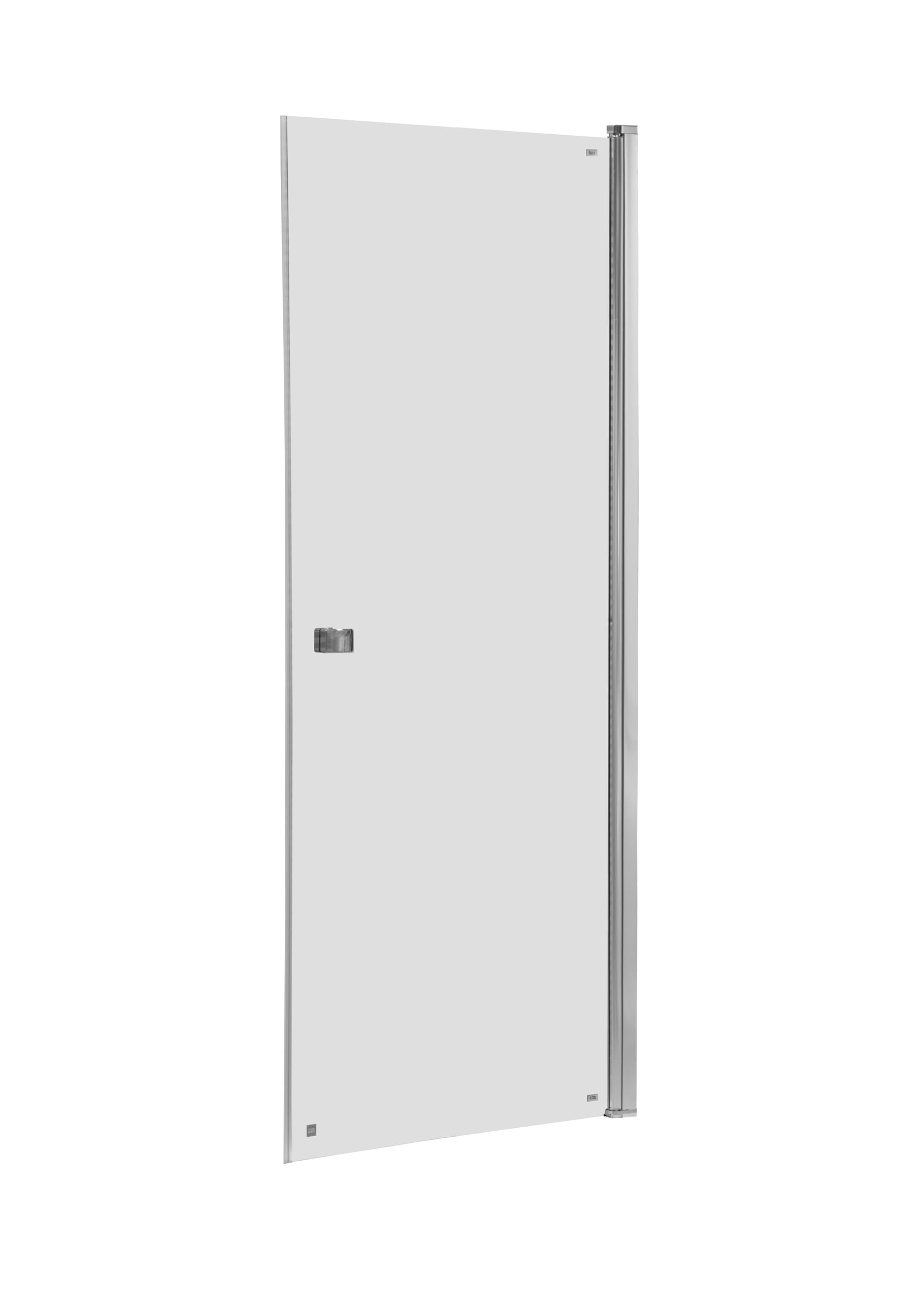 Roca Capital porte de douche 80 cm à ouverture basculante chrome brillant/verre transparent AM4708012M