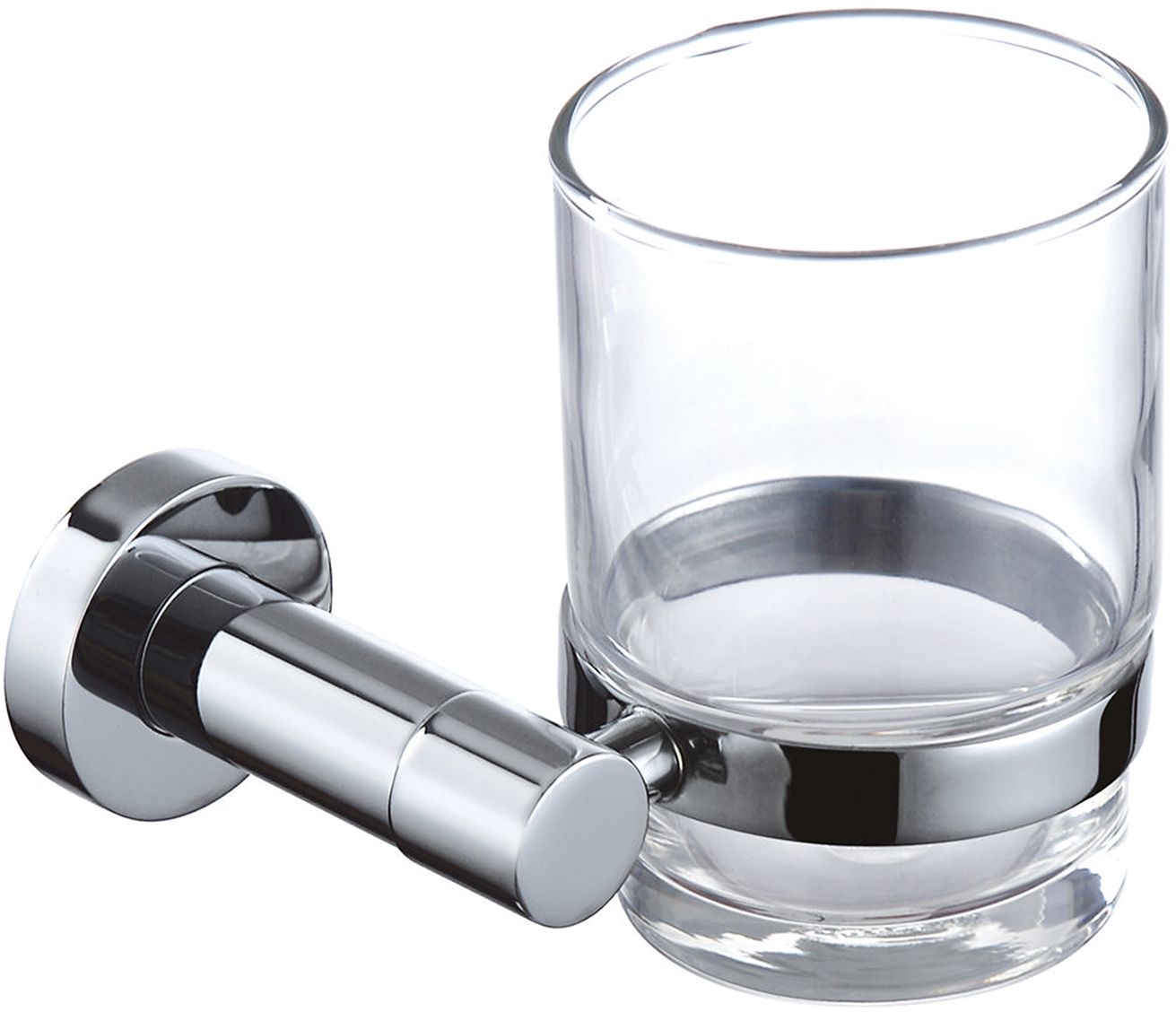 Omnires Modern Project gobelet pour brosse à dents transparent-chrome MP60320CR