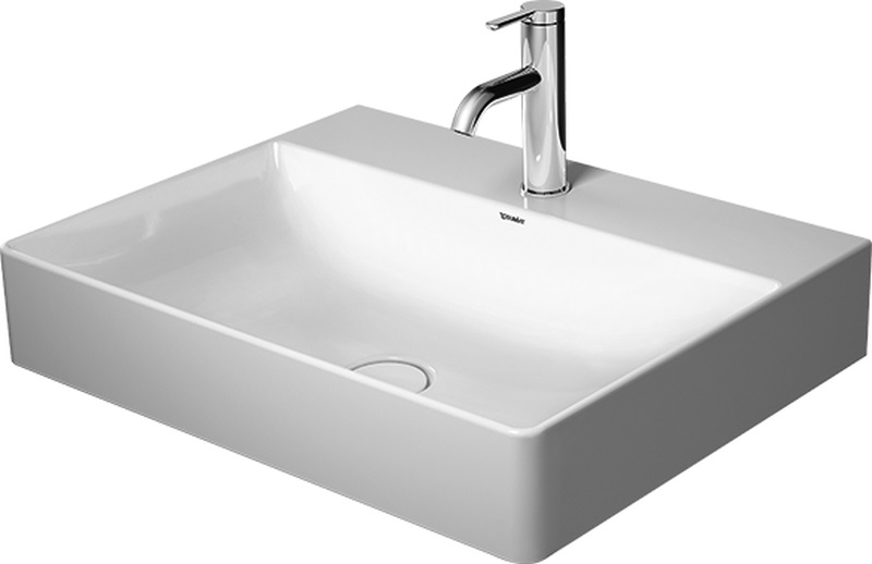 Duravit DuraSquare lavabo 60x47 cm rectangulaire de meuble blanc 23536000411